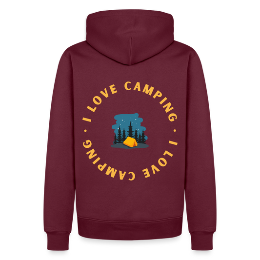 Men’s Premium Camping Hoodie - burgundy