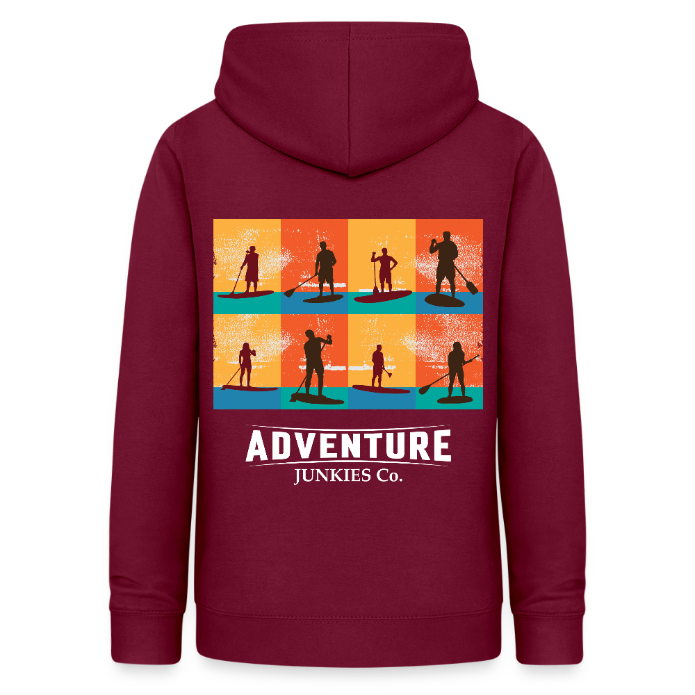 Women's Hoodie Water Adventures - bordeaux