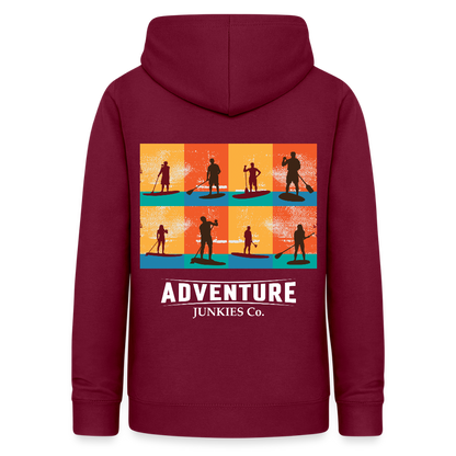 Women's Hoodie Water Adventures - bordeaux