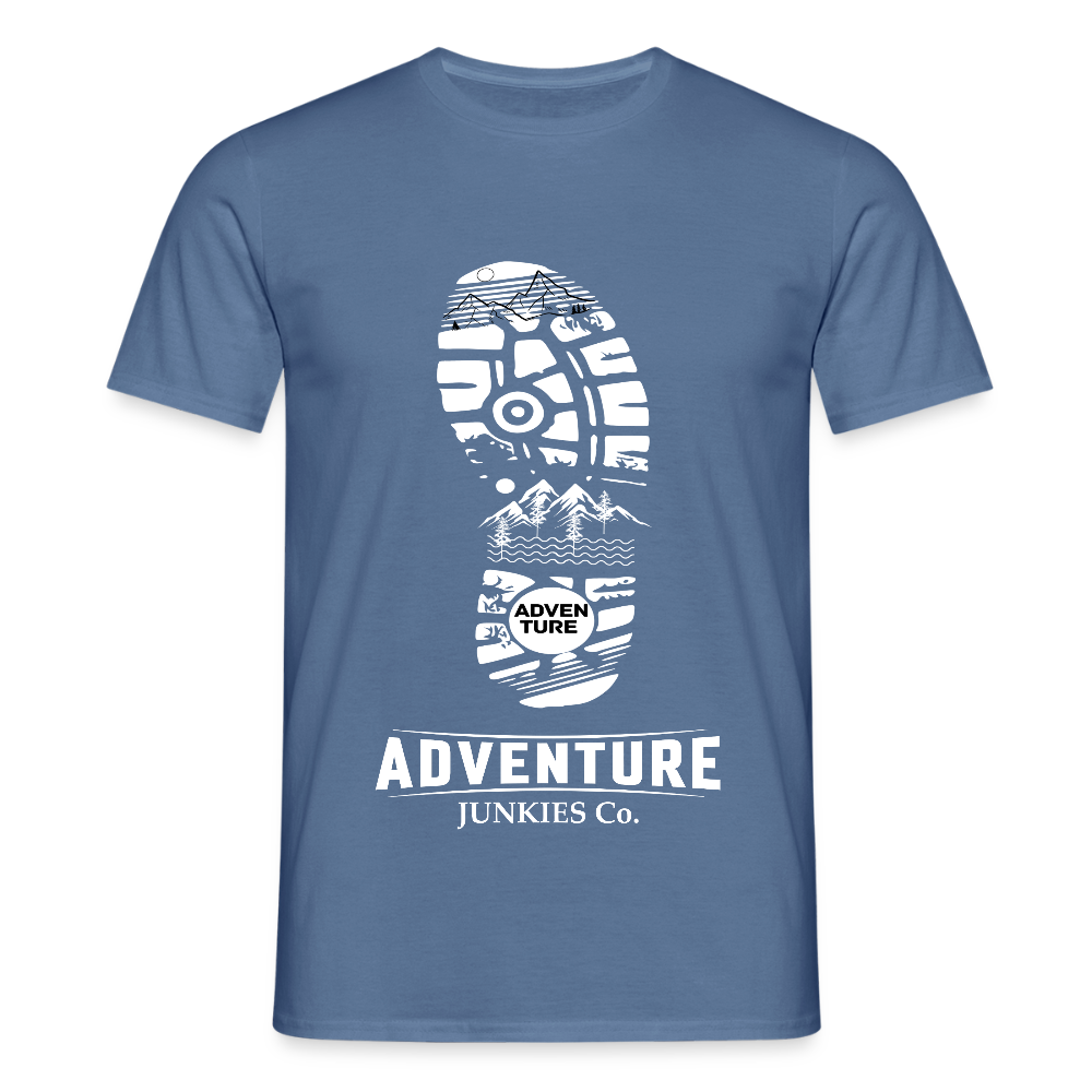 Men's Hiking & Walking T-Shirt - dove blue 