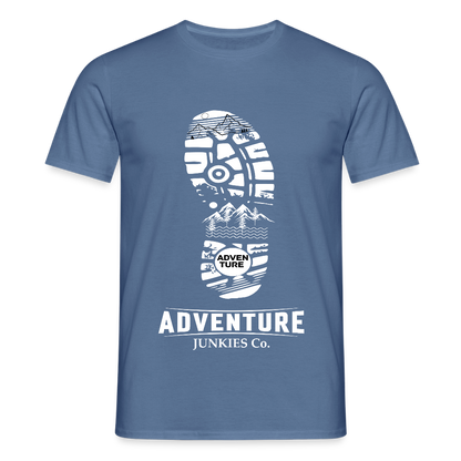 Men's Hiking & Walking T-Shirt - dove blue 