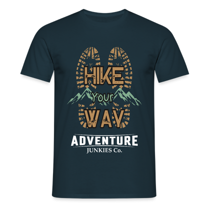Men's Hiking & Walking T-Shirt - navy