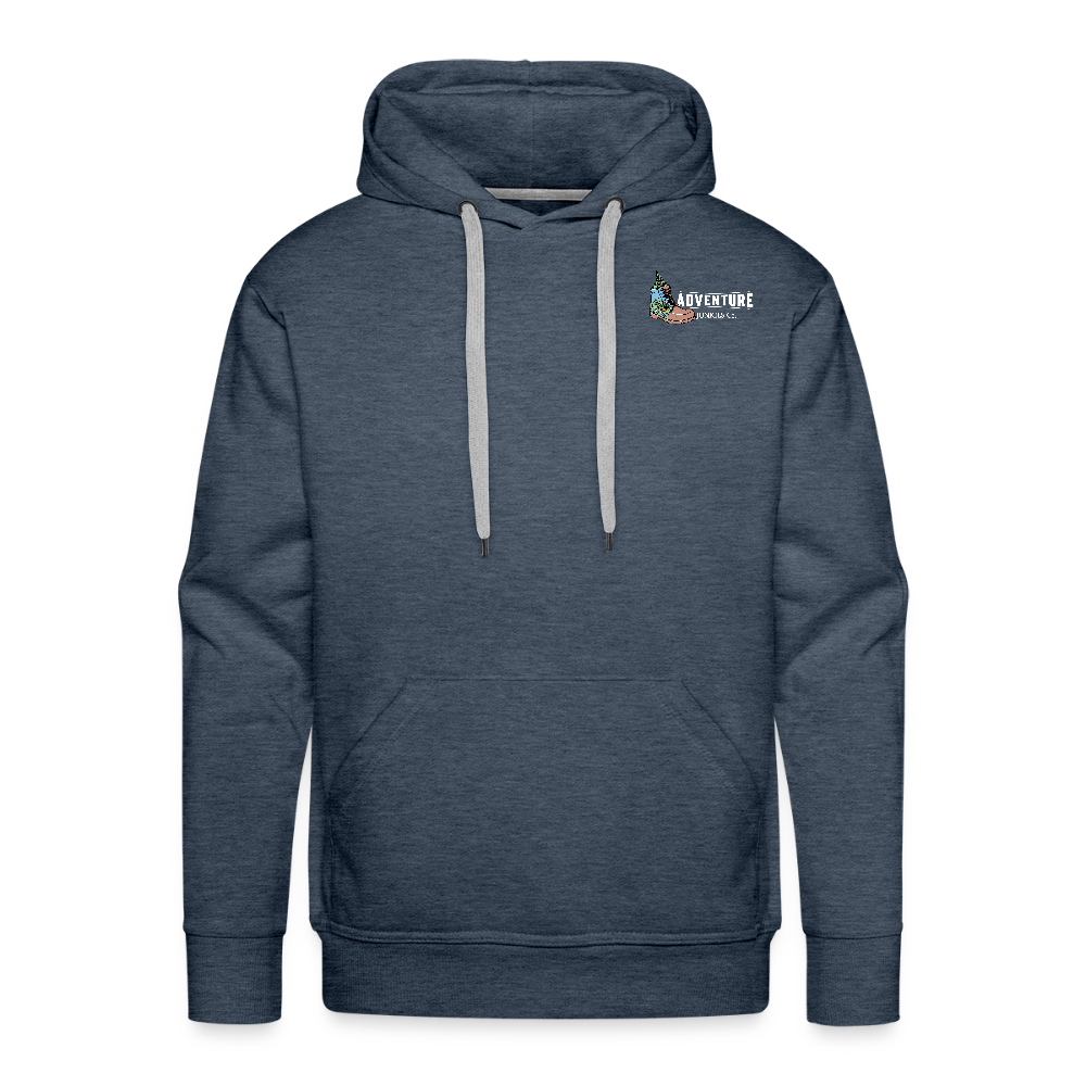 Men’s Premium Pet Girl  Hoodie - heather denim