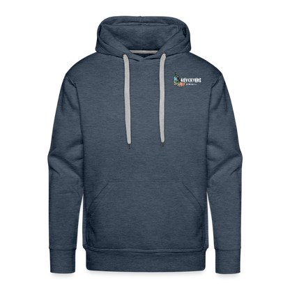 Men’s Premium Pet Girl  Hoodie - heather denim