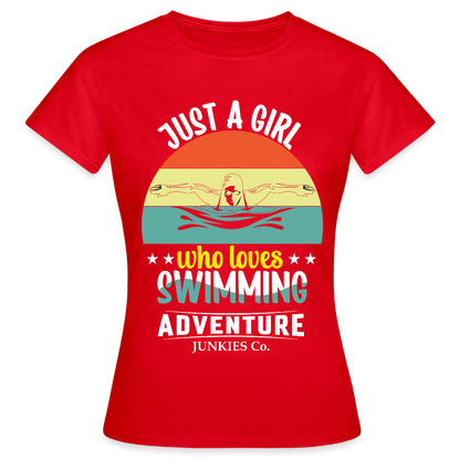 Women's Water Adventure T-Shirt - red