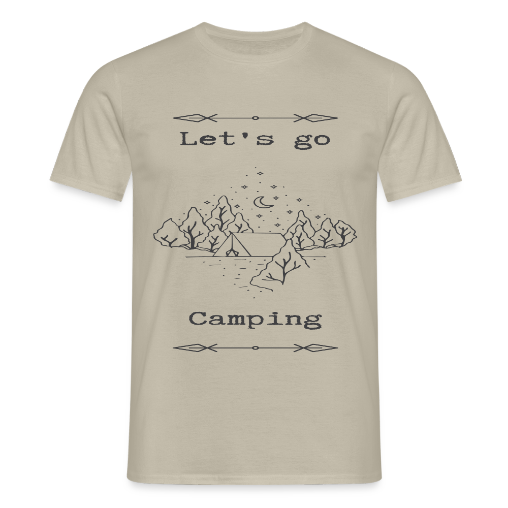 Men's  Camping T-Shirt - sand beige