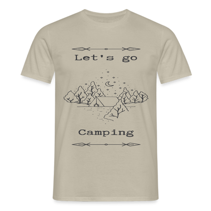 Men's  Camping T-Shirt - sand beige