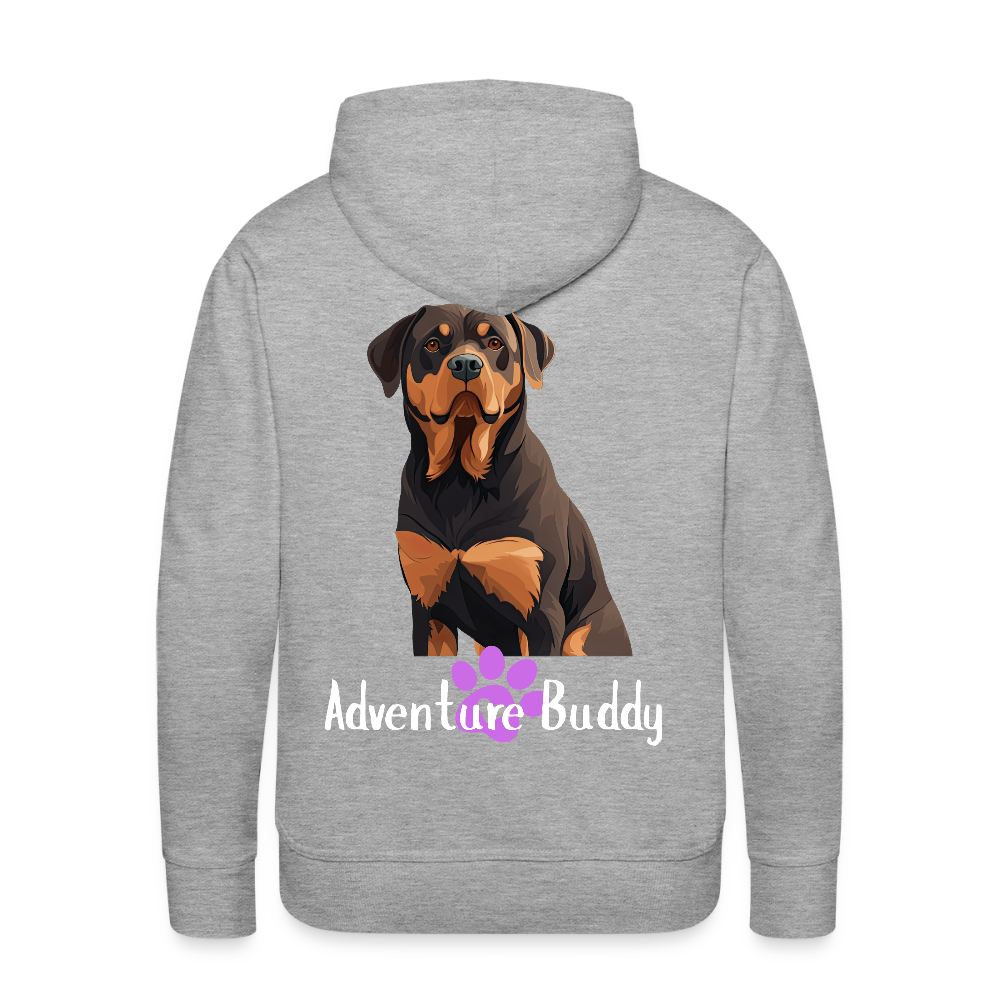 Men’s Premium Pet Girl Hoodie - heather grey