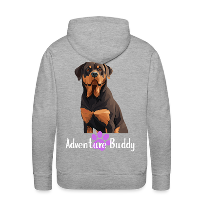 Men’s Premium Pet Girl Hoodie - heather grey
