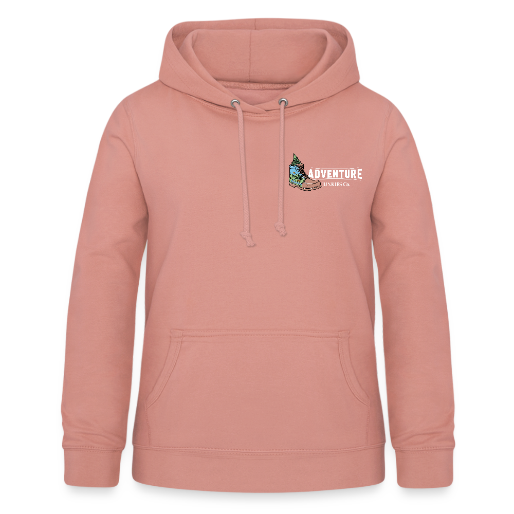 Women's Hoodie Water Adventures - dusky rose