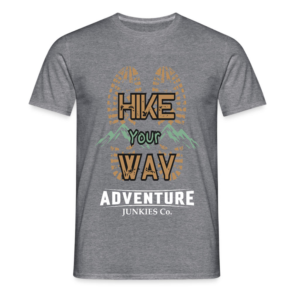 Men's Hiking & Walking T-Shirt - graphite heather