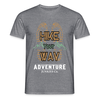 Men's Hiking & Walking T-Shirt - graphite heather
