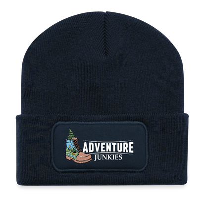 Recycled Patch Beanie - french navy