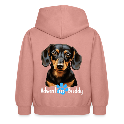 Children's Unisex Hoodie  {Customise Breed & Paw } - dusky rose