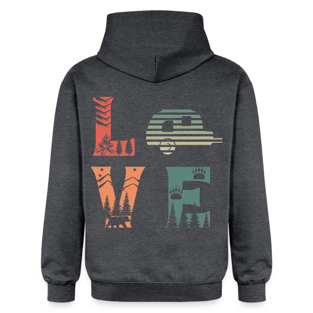 Unisex Midweight Hoodie - dark heather grey