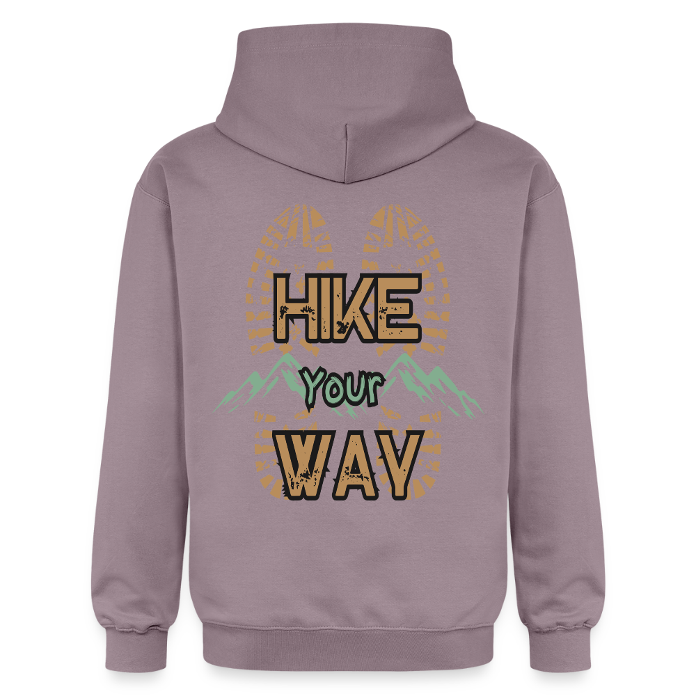 Adult Unisex Midweight Hoodie - purple-grey 