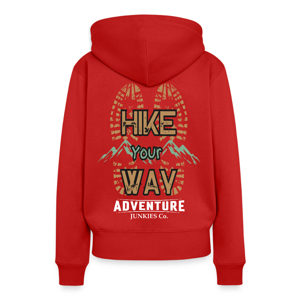 Women’s Premium  Hiking / Walking Hoodie - red