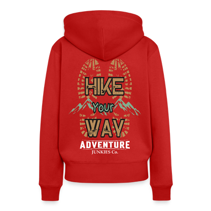 Women’s Premium  Hiking / Walking Hoodie - red