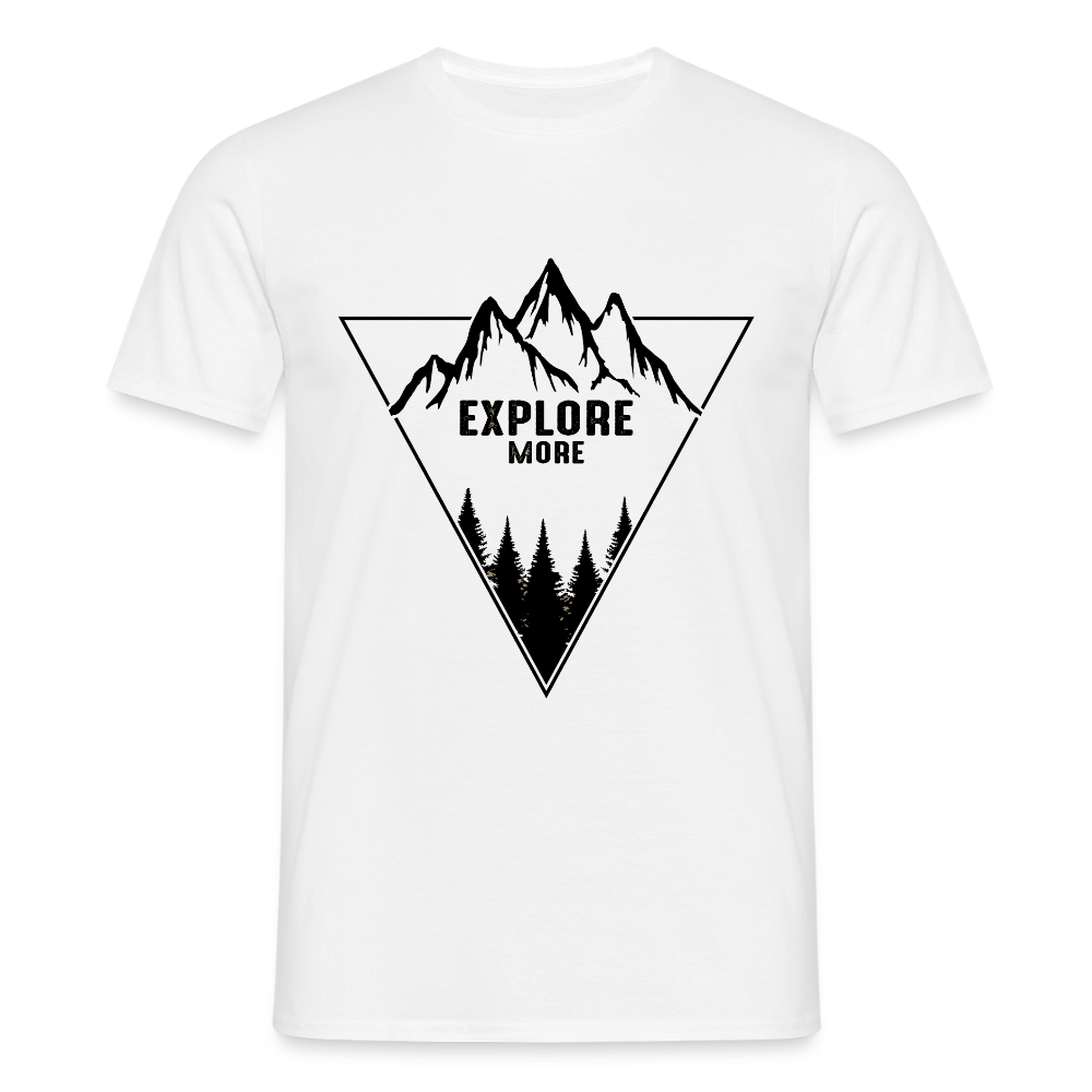 Men's Hiking & Walking  T-Shirt - white