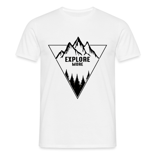 Men's Hiking & Walking  T-Shirt - white