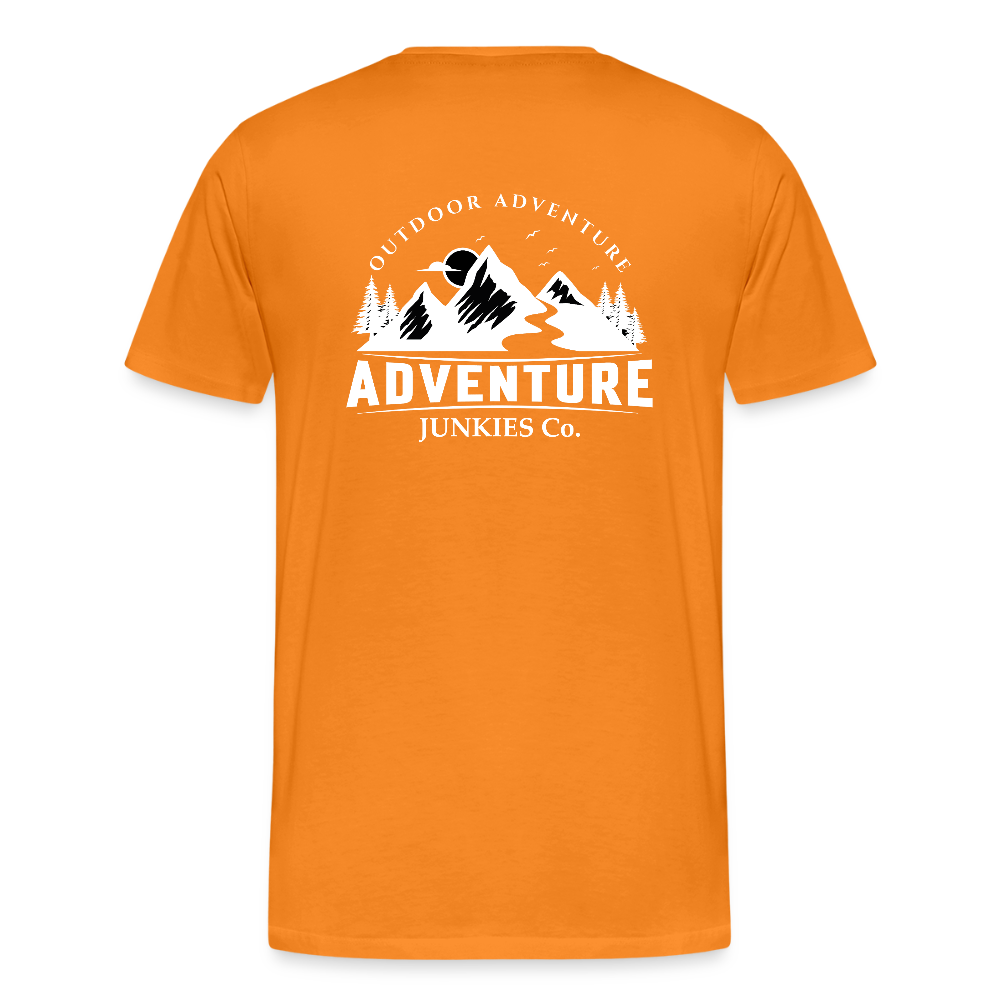 Men's T- Shirts Out Door Adventure Design - orange