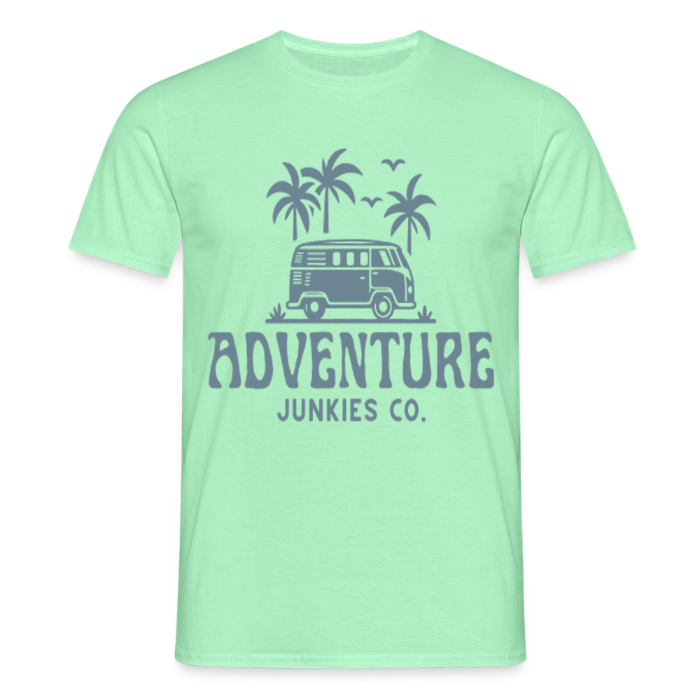 Men's  Camping T-Shirt - mint green