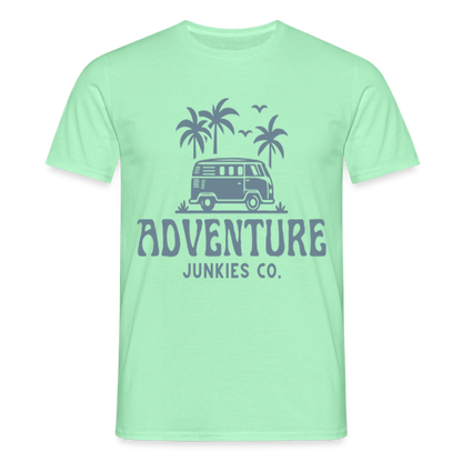Men's  Camping T-Shirt - mint green