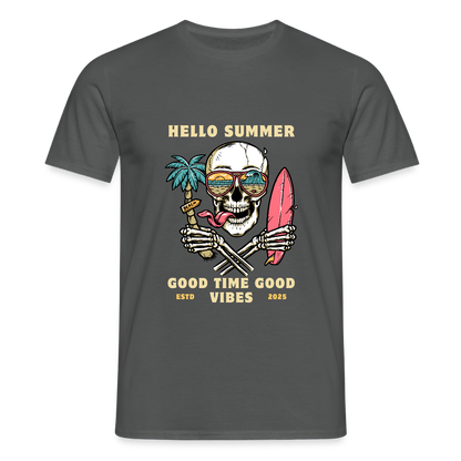 Men's Camping  T-Shirt - charcoal grey