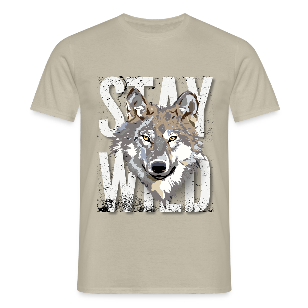 Men's Camping T-Shirt - sand beige