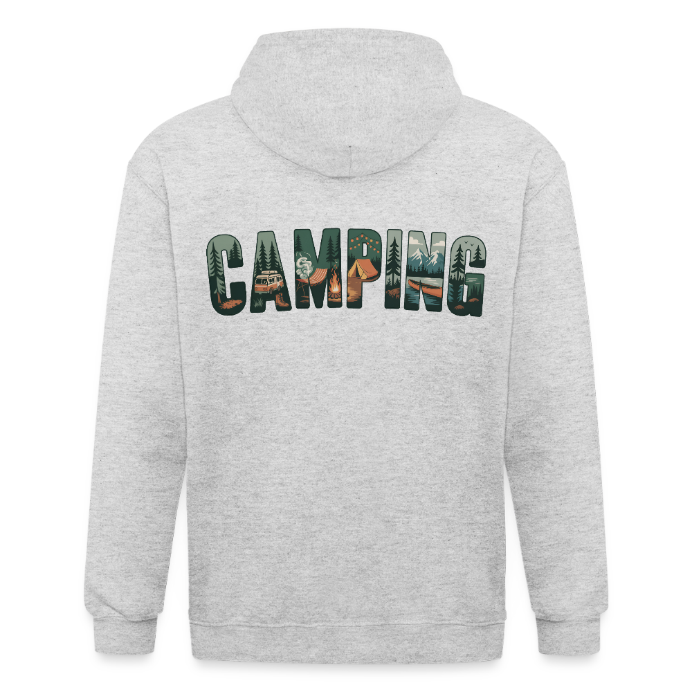 Unisex Heavyweight Hooded Jacket - heather white