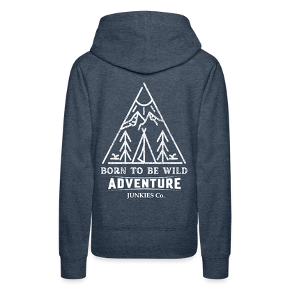 Women’s Premium Hiking/Walking Hoodie - heather denim