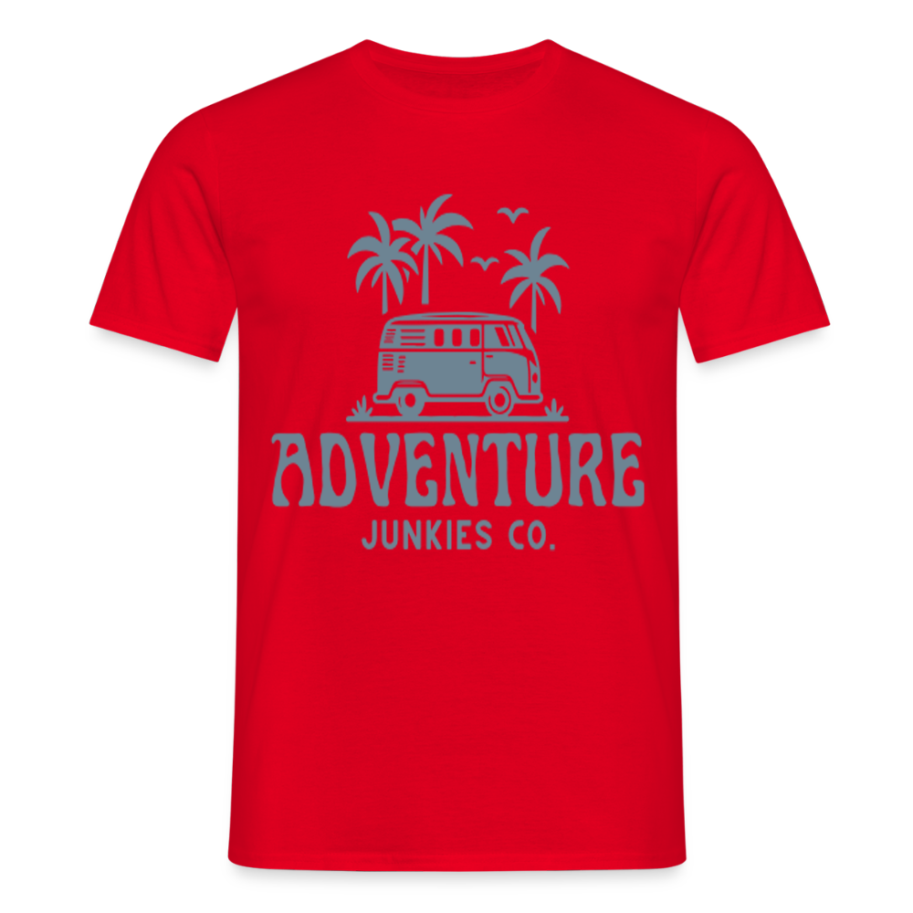 Men's  Camping T-Shirt - red