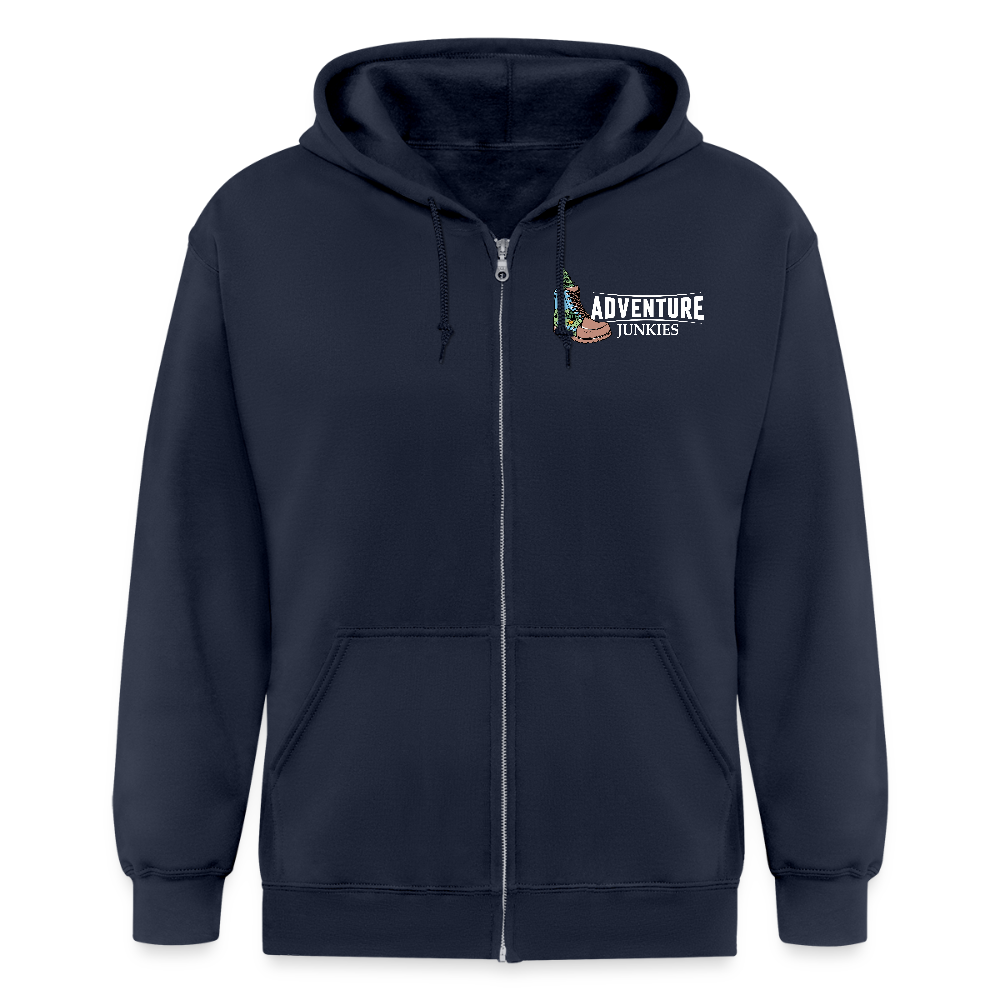 Adult Unisex Heavyweight Hooded Jacket - navy