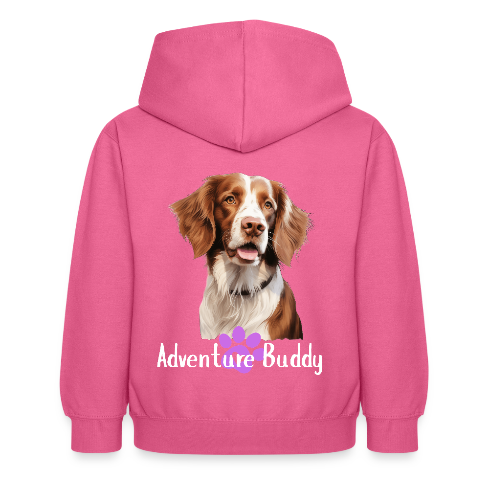 Children's Unisex  Hoodie { Customise Breed & Paw } - pink