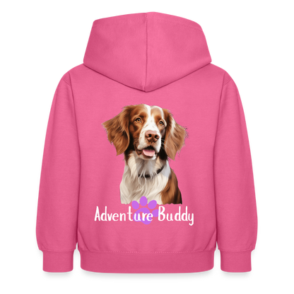 Children's Unisex  Hoodie { Customise Breed & Paw } - pink