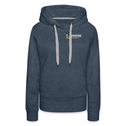 Women’s Premium  Hiking / Walking Hoodie - heather denim