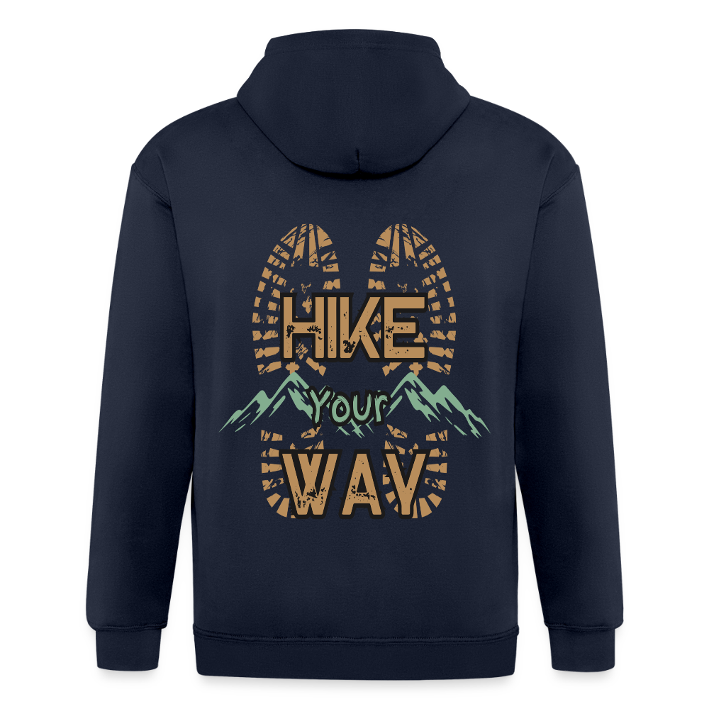 Adult Unisex Heavyweight Hooded Jacket - navy