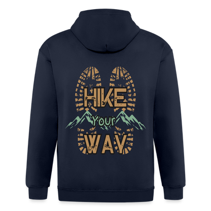 Adult Unisex Heavyweight Hooded Jacket - navy