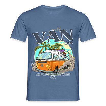 Men's  Camping T-Shirt - dove blue 