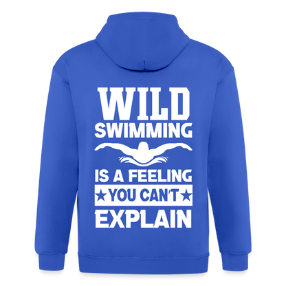 Adult Unisex Heavyweight Hooded Jacket - royal blue