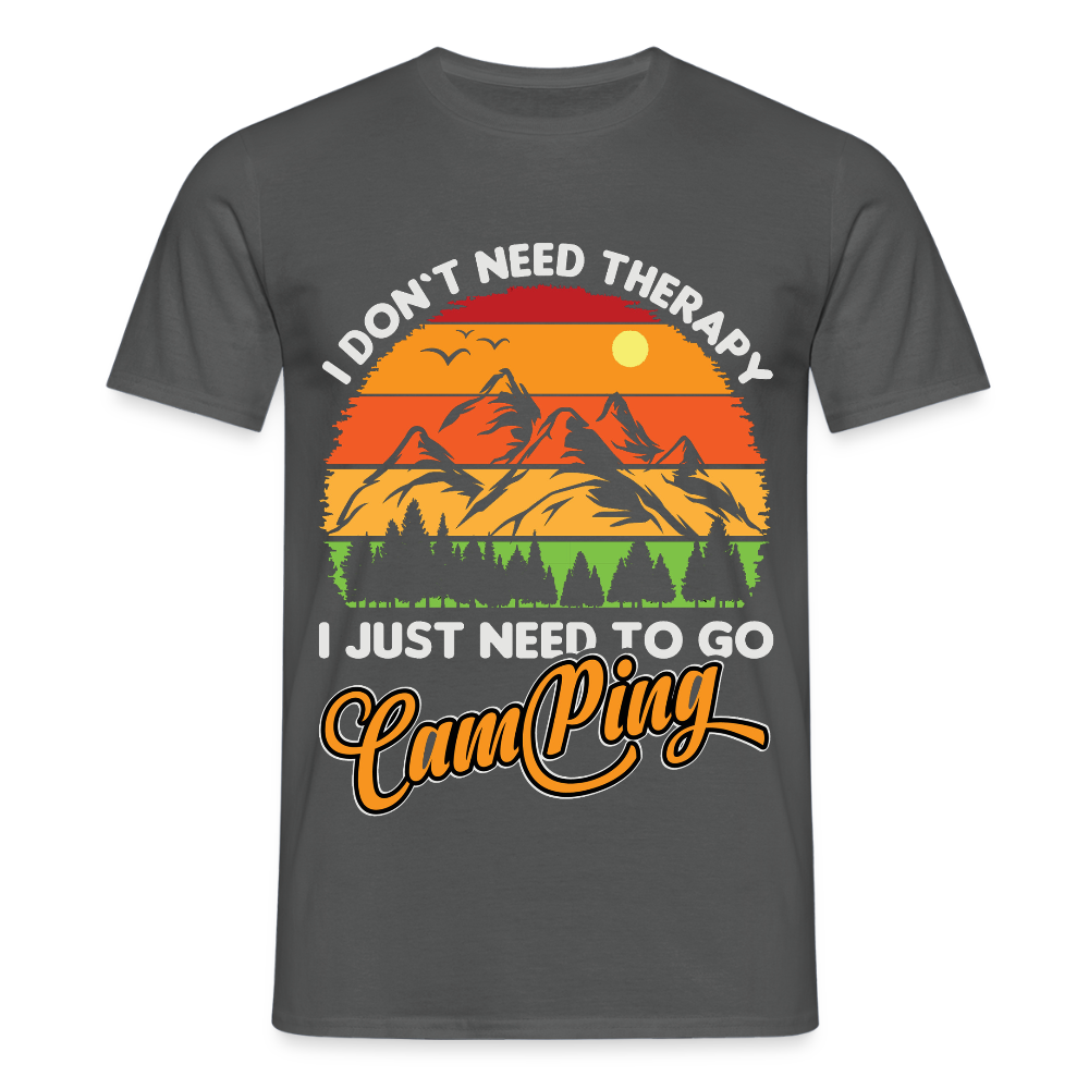Men's Camping T-Shirt - charcoal grey