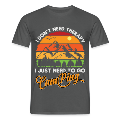 Men's Camping T-Shirt - charcoal grey