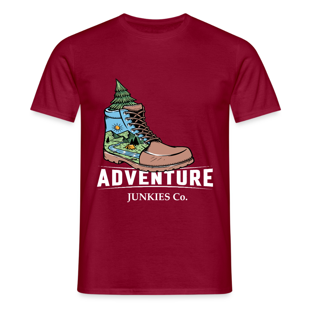 Men's Camping T-Shirt - brick red