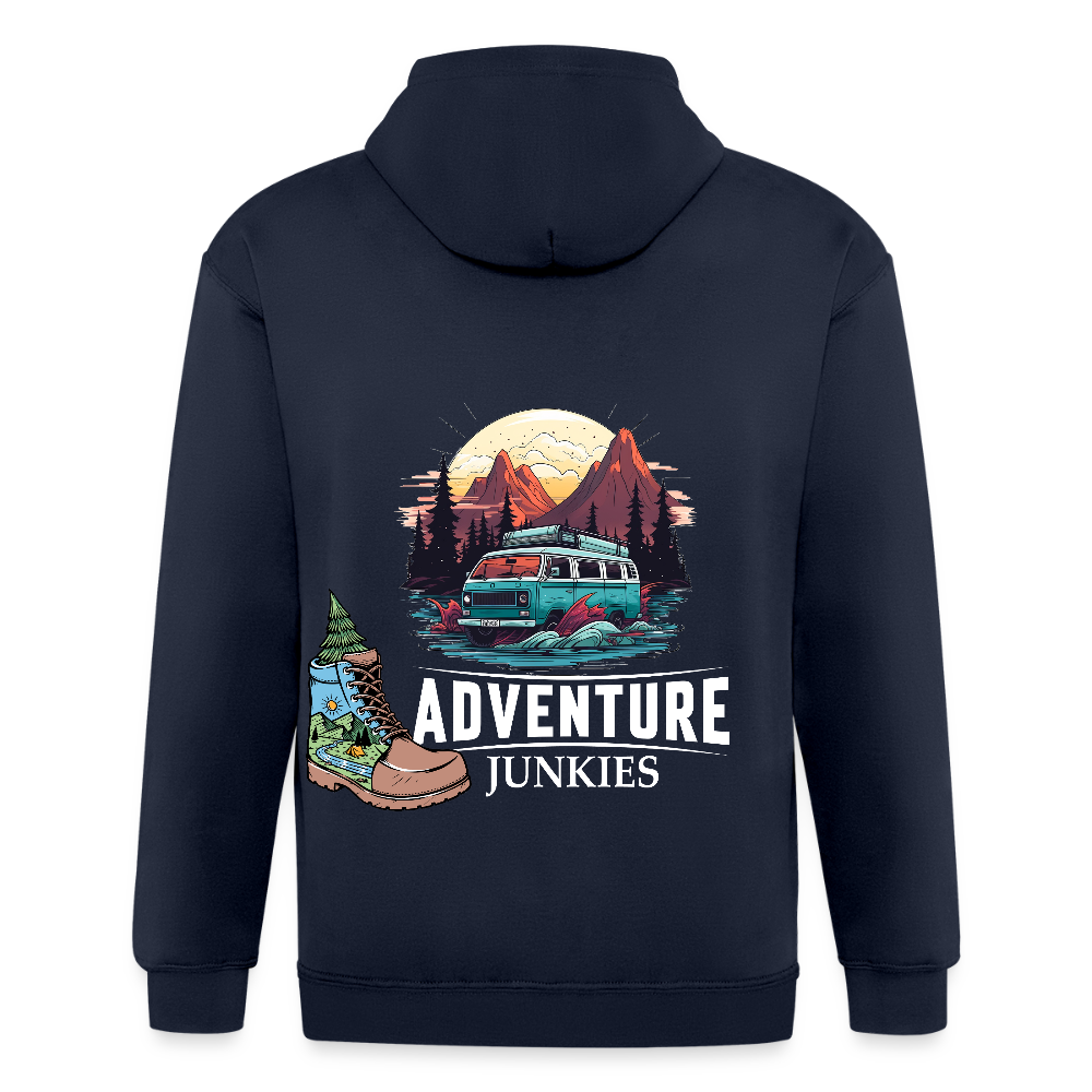 Unisex Heavyweight Hooded Jacket - navy