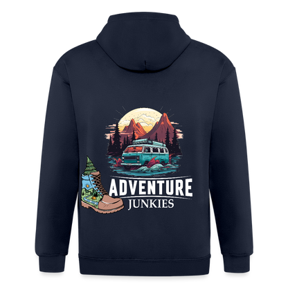 Unisex Heavyweight Hooded Jacket - navy