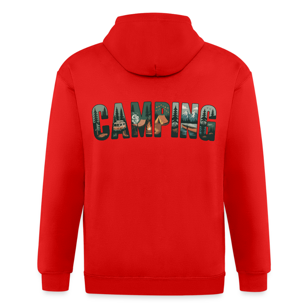 Unisex Heavyweight Hooded Jacket - red