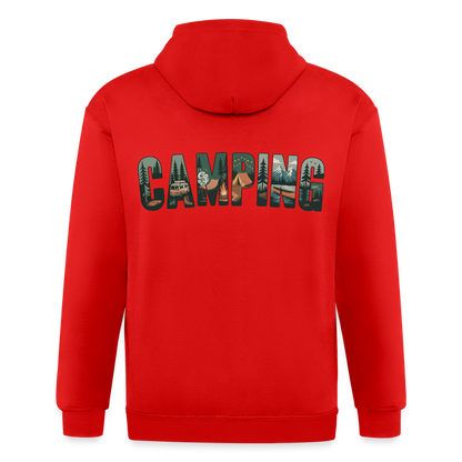 Unisex Heavyweight Hooded Jacket - red