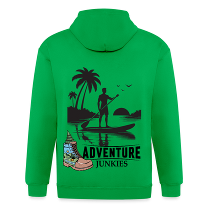 Adult Unisex Heavyweight Hooded Jacket - kelly green