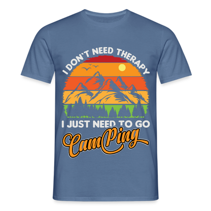 Men's Camping T-Shirt - dove blue 