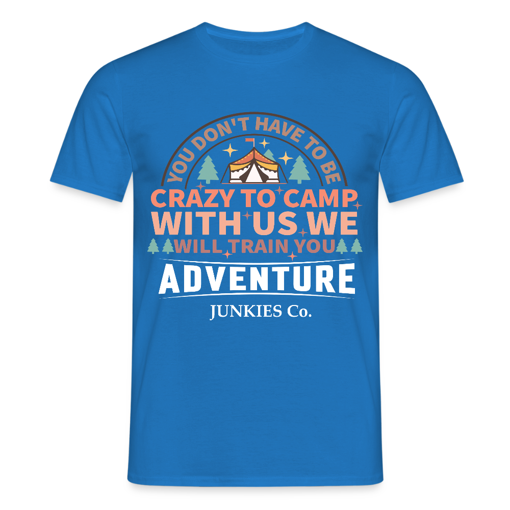 Men's Camping T-Shirt - royal blue